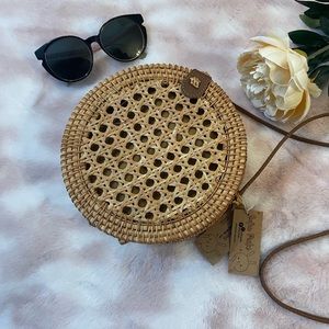 Round Rattan Bali Bag